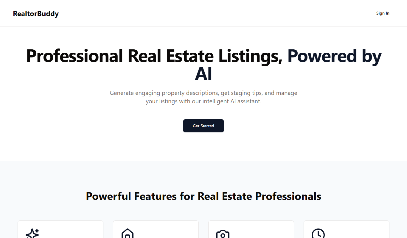 Realtorbuddy app screenshot