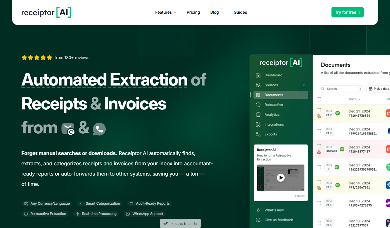 Receiptor.ai app screenshot