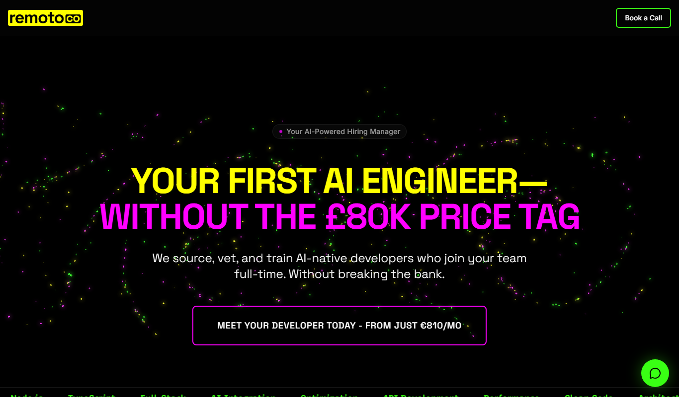 Screenshot of the Remoto interface