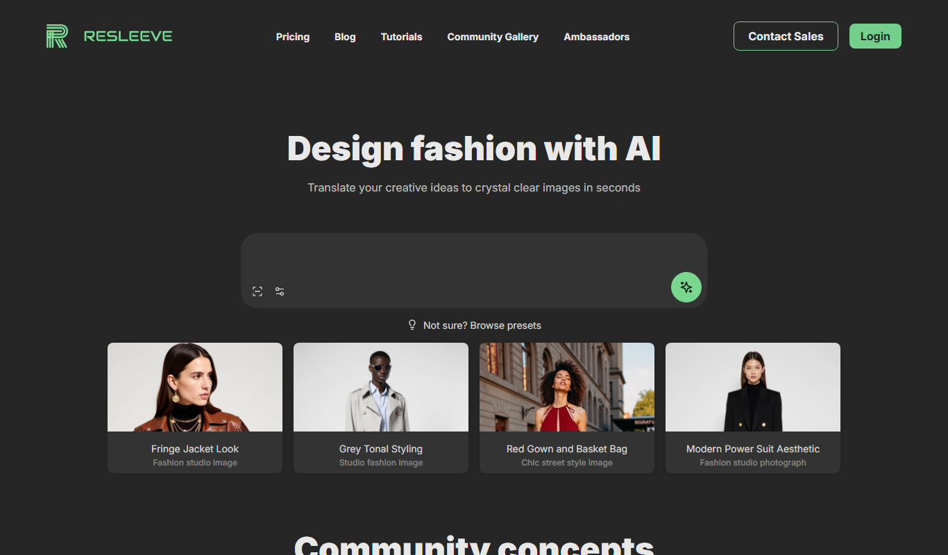 Resleeve.AI app screenshot