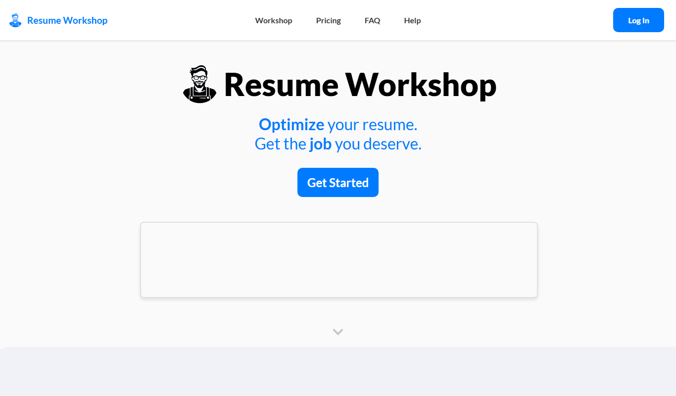 Resume Workshop app screenshot