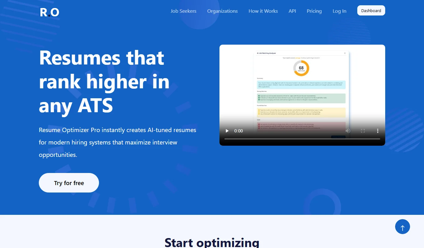 ResumeOptimizerPro - AI Resume Builder & Optimization Tool