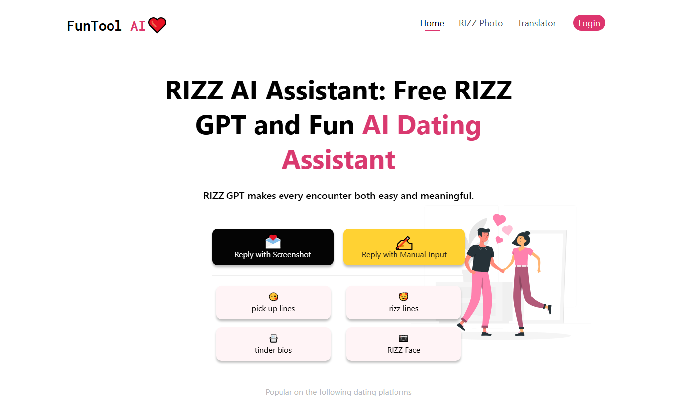 RIZZ AI app screenshot