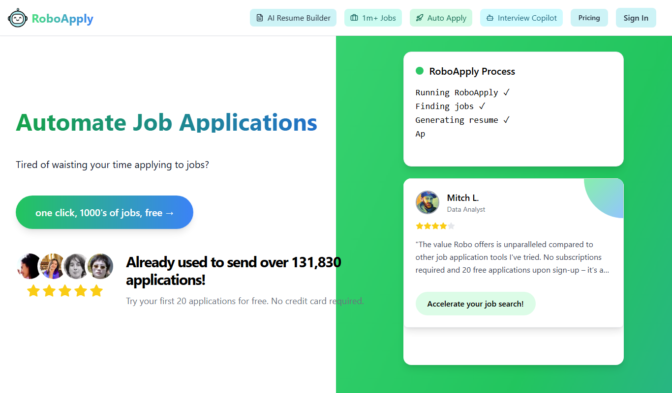RoboApply.ai app screenshot