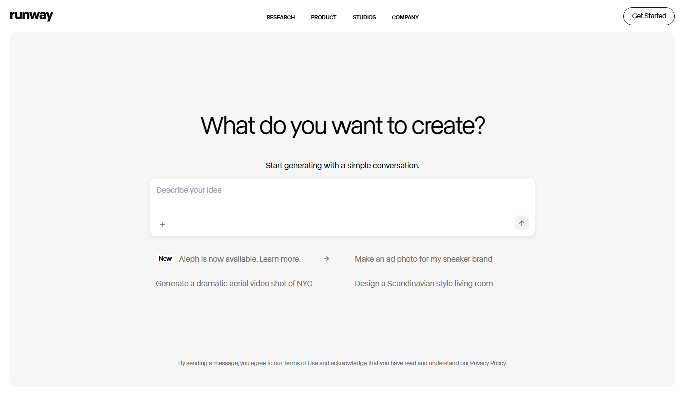 Runwayml app screenshot