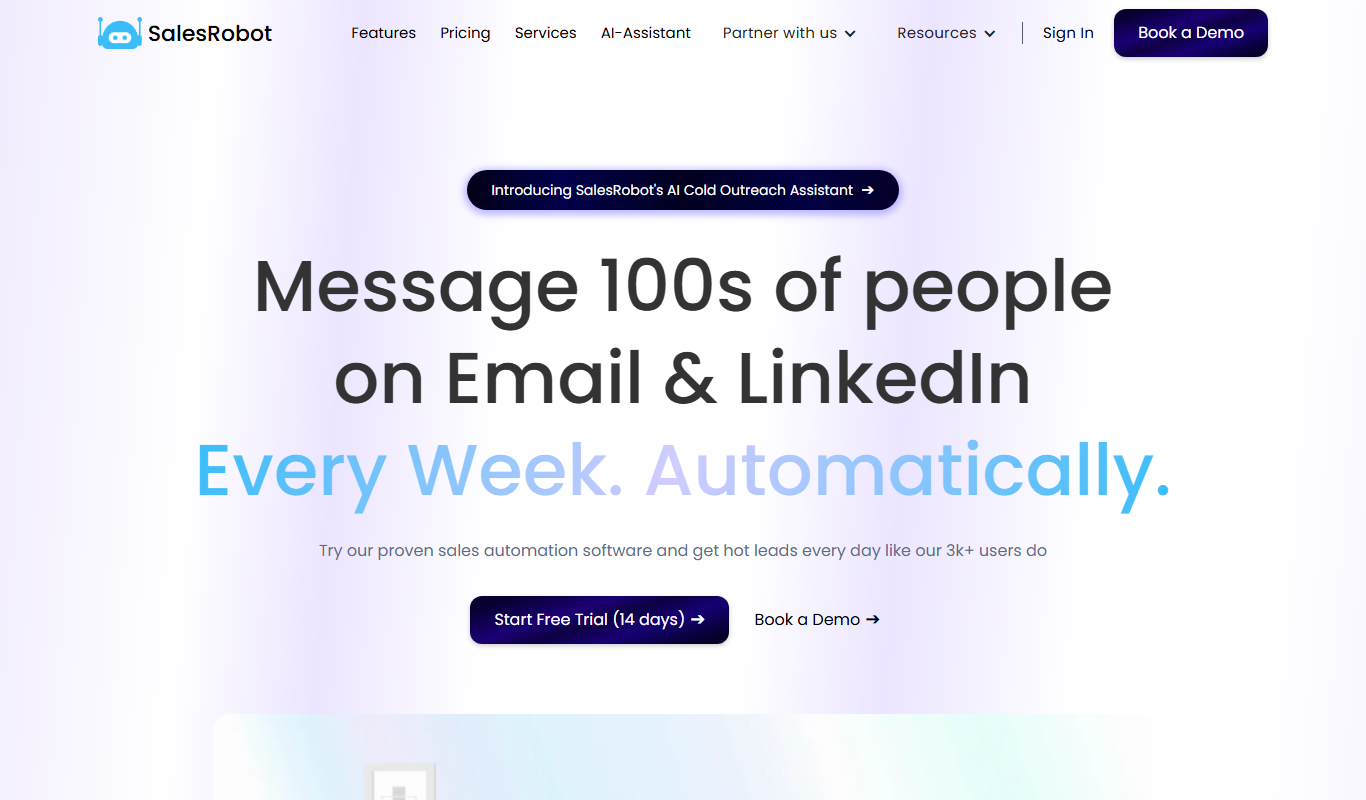 Salesrobot app screenshot