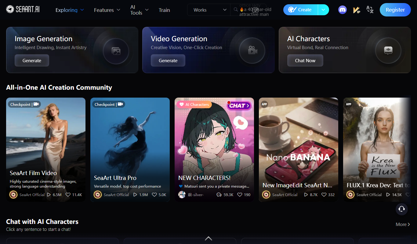 SeaArt.AI app screenshot