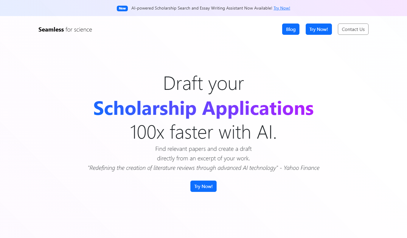 Seamless app screenshot