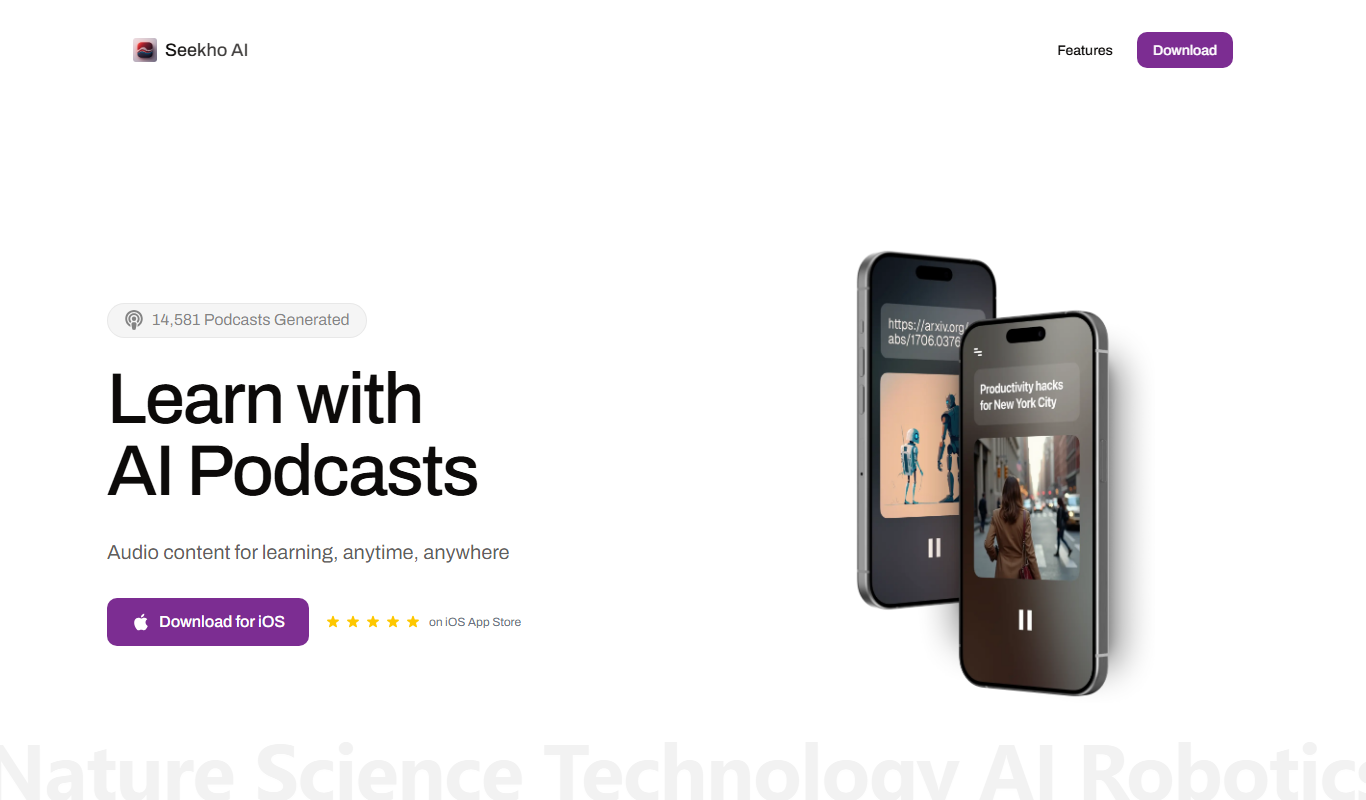 SeekhoAI app screenshot