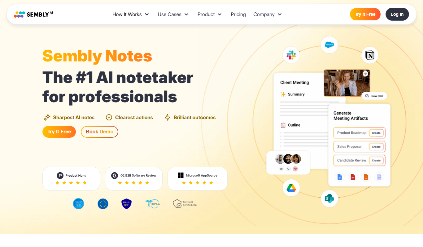 Sembly AI app screenshot