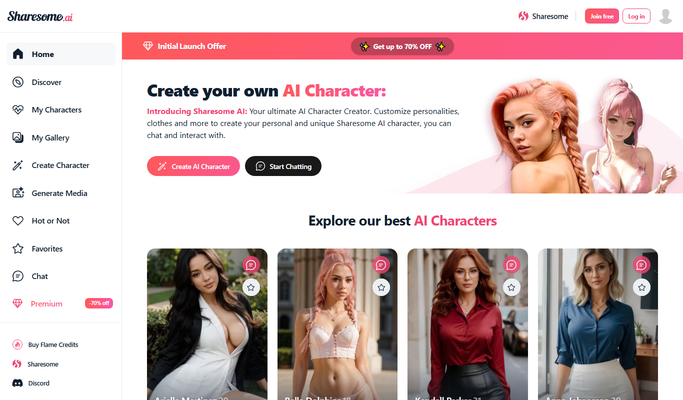 Sharesome AI app screenshot