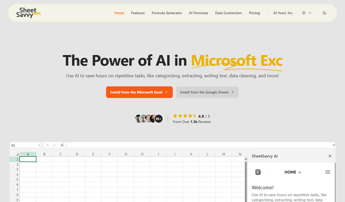 SheetSavvy AI app screenshot