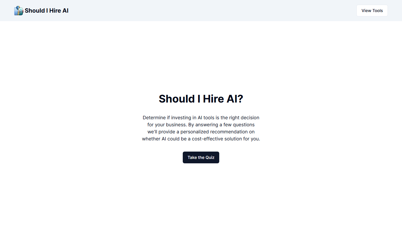 Should I Hire AI app screenshot