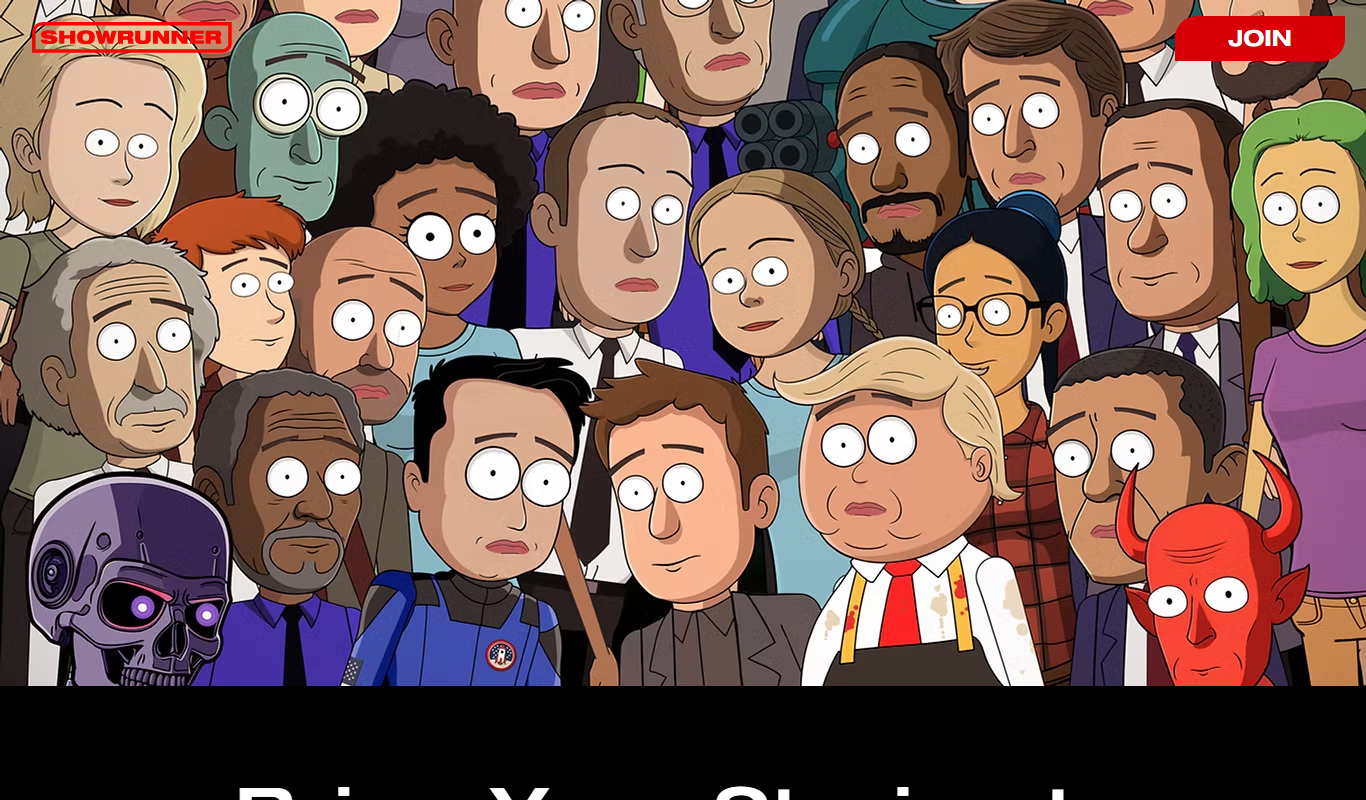 Screenshot of the Showrunner interface