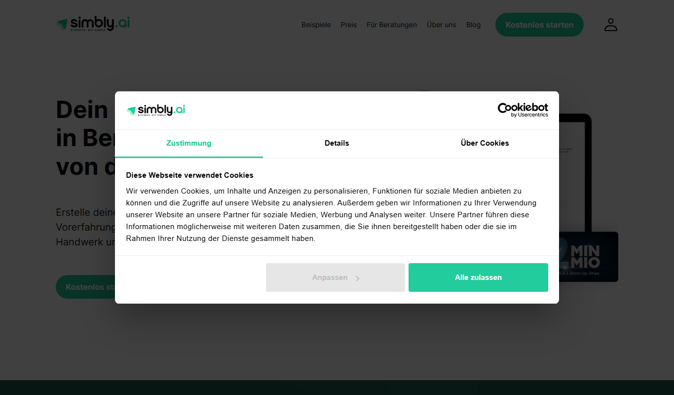 simbly app screenshot