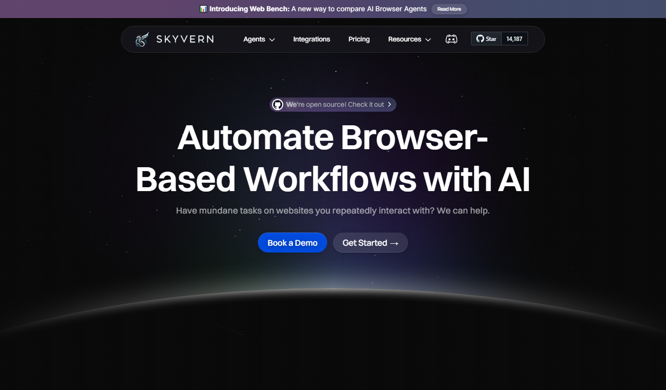 Screenshot of Skyvern AI data labeling platform interface