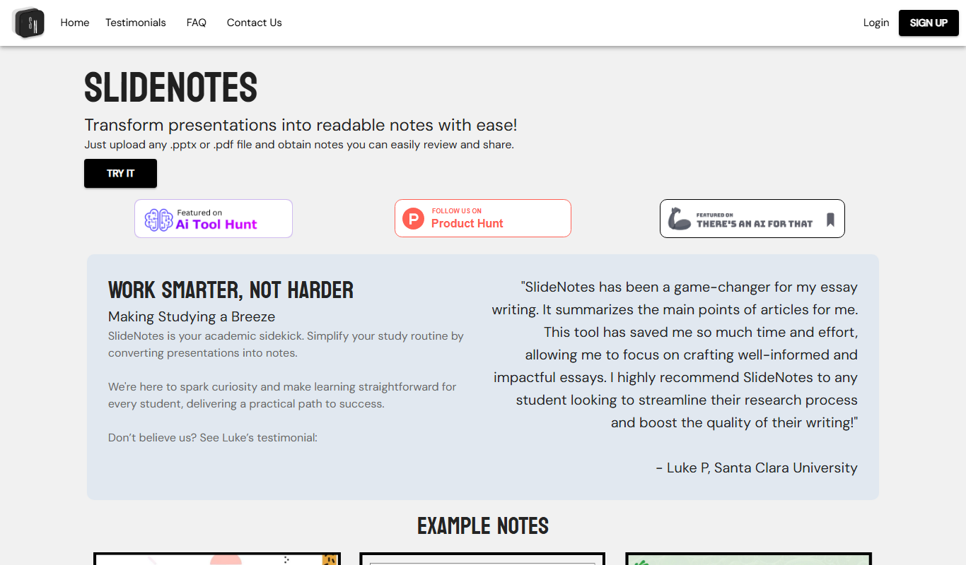 SlideNotes - Markdown-Based Slide Presentation And Note-Taking Tool