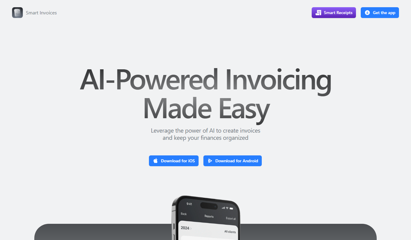 Smart Invoices app screenshot