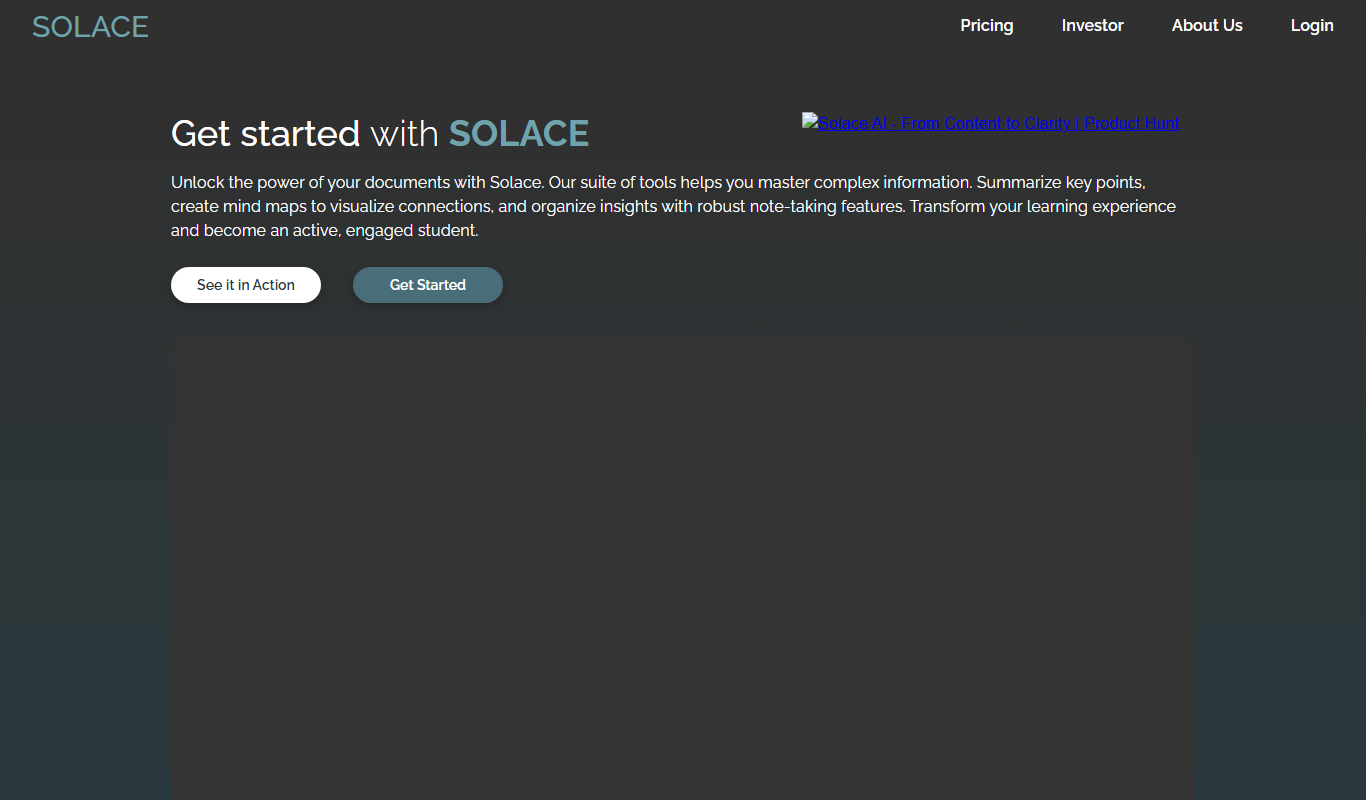 Solace AI app screenshot