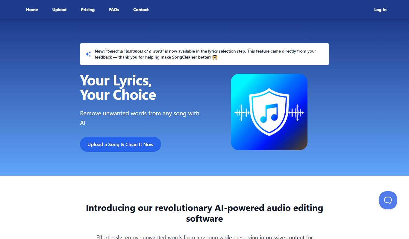 SongCleaner app screenshot