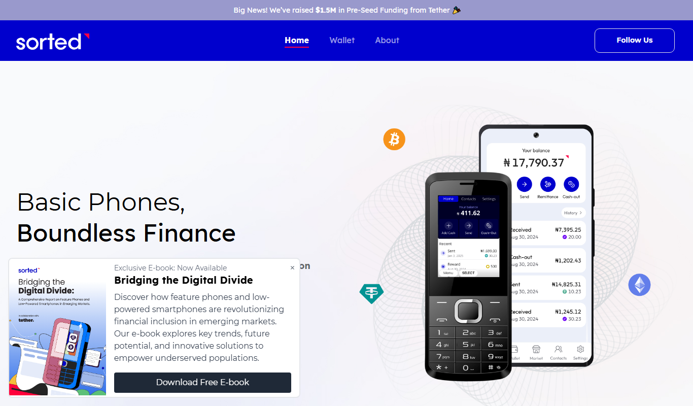 Sorted Wallet app screenshot