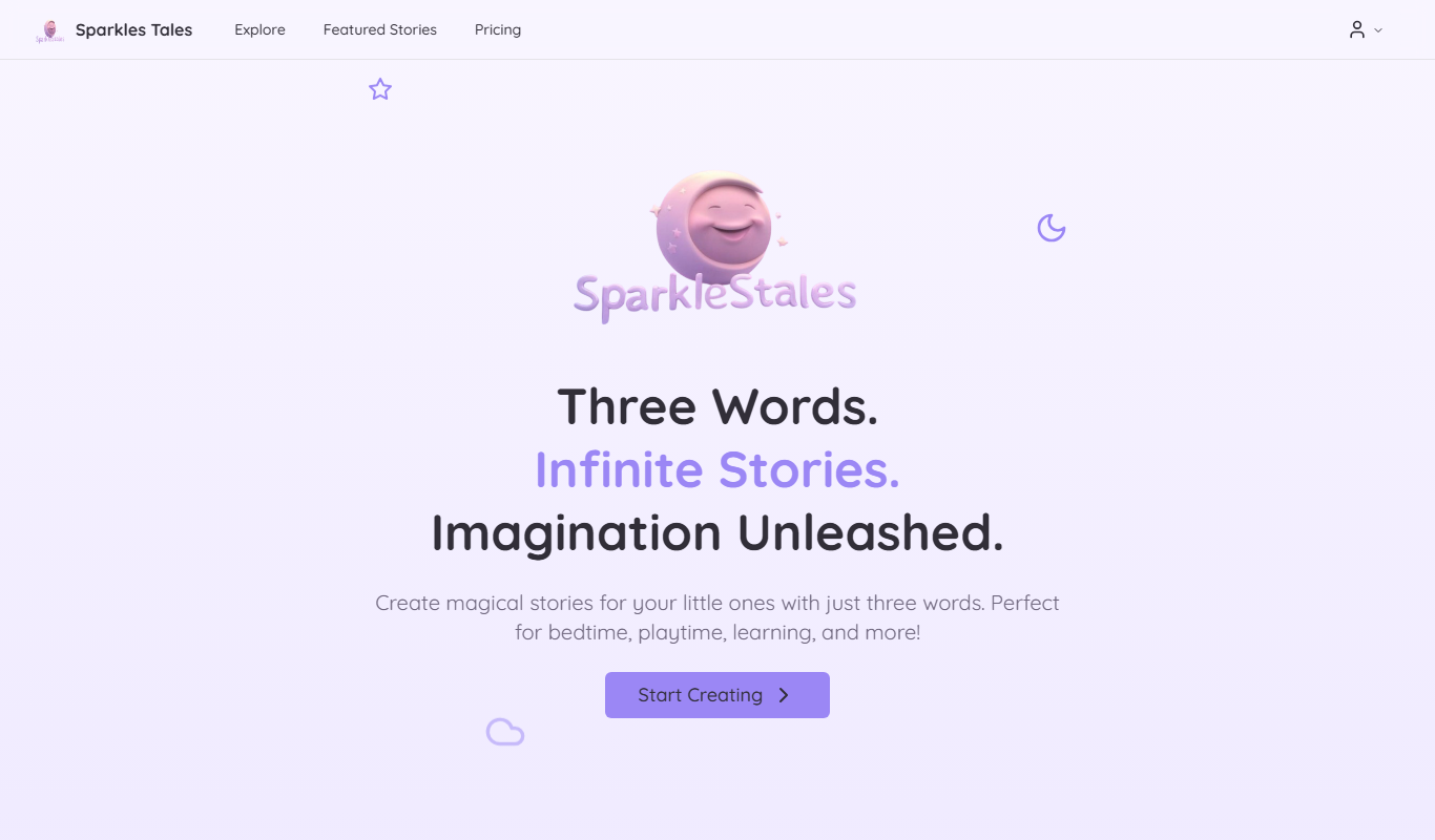 SparklesTales app screenshot