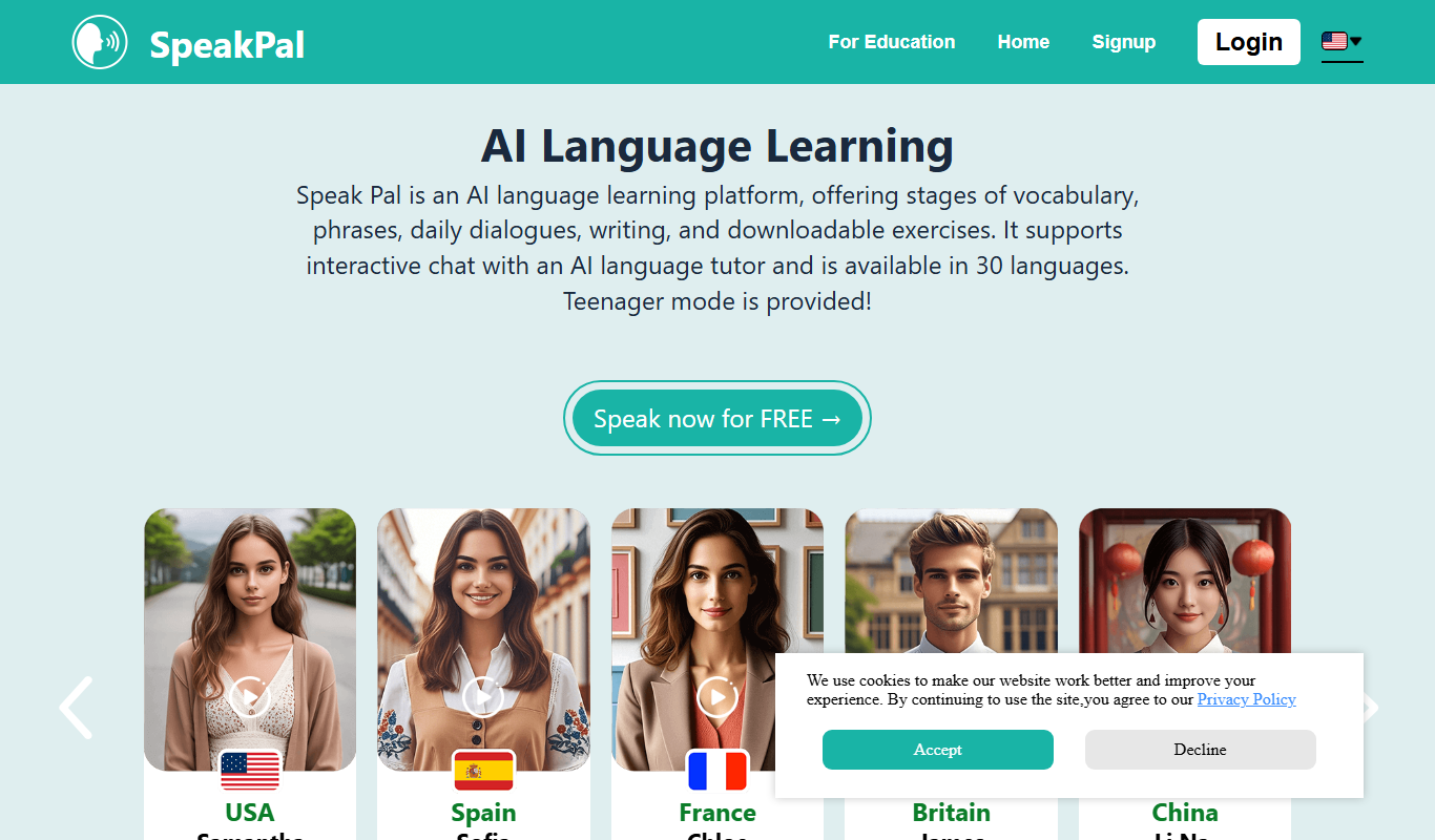 SPEAKPAL app screenshot