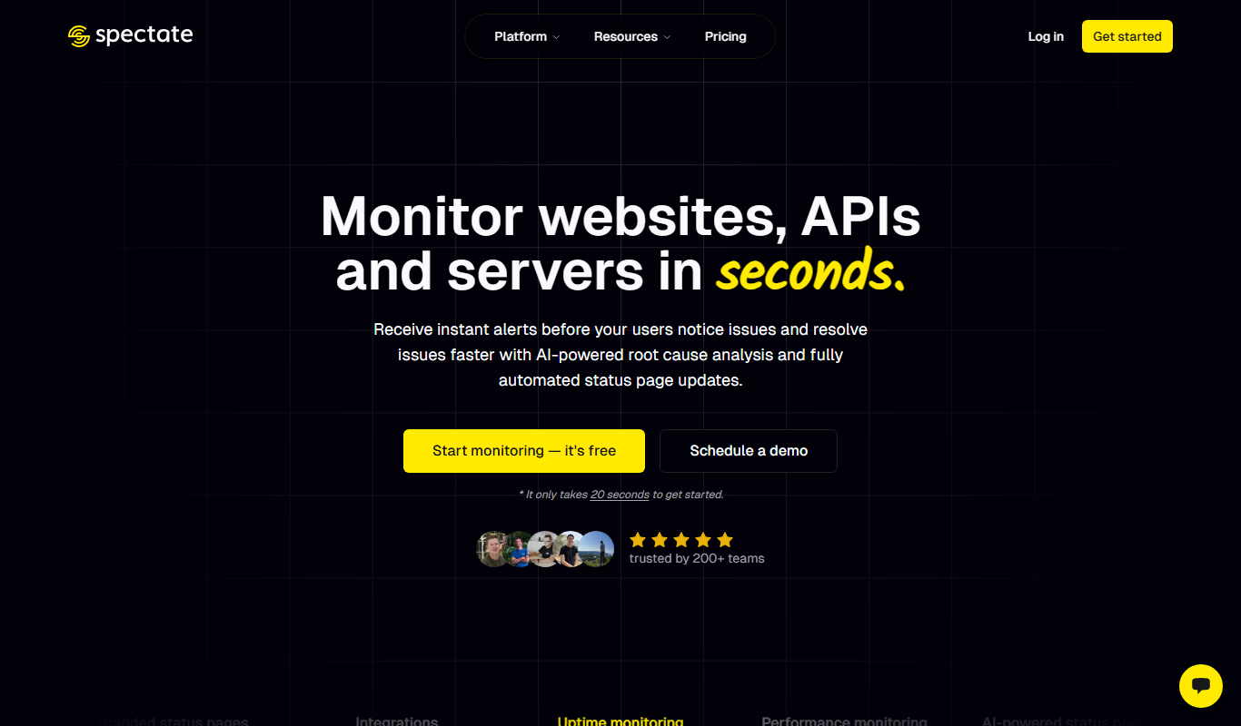 Spectate app screenshot