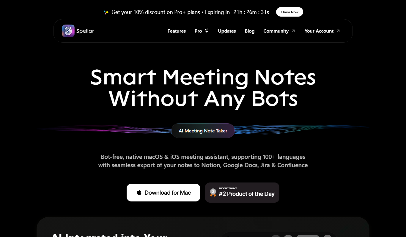 Spellar AI app screenshot