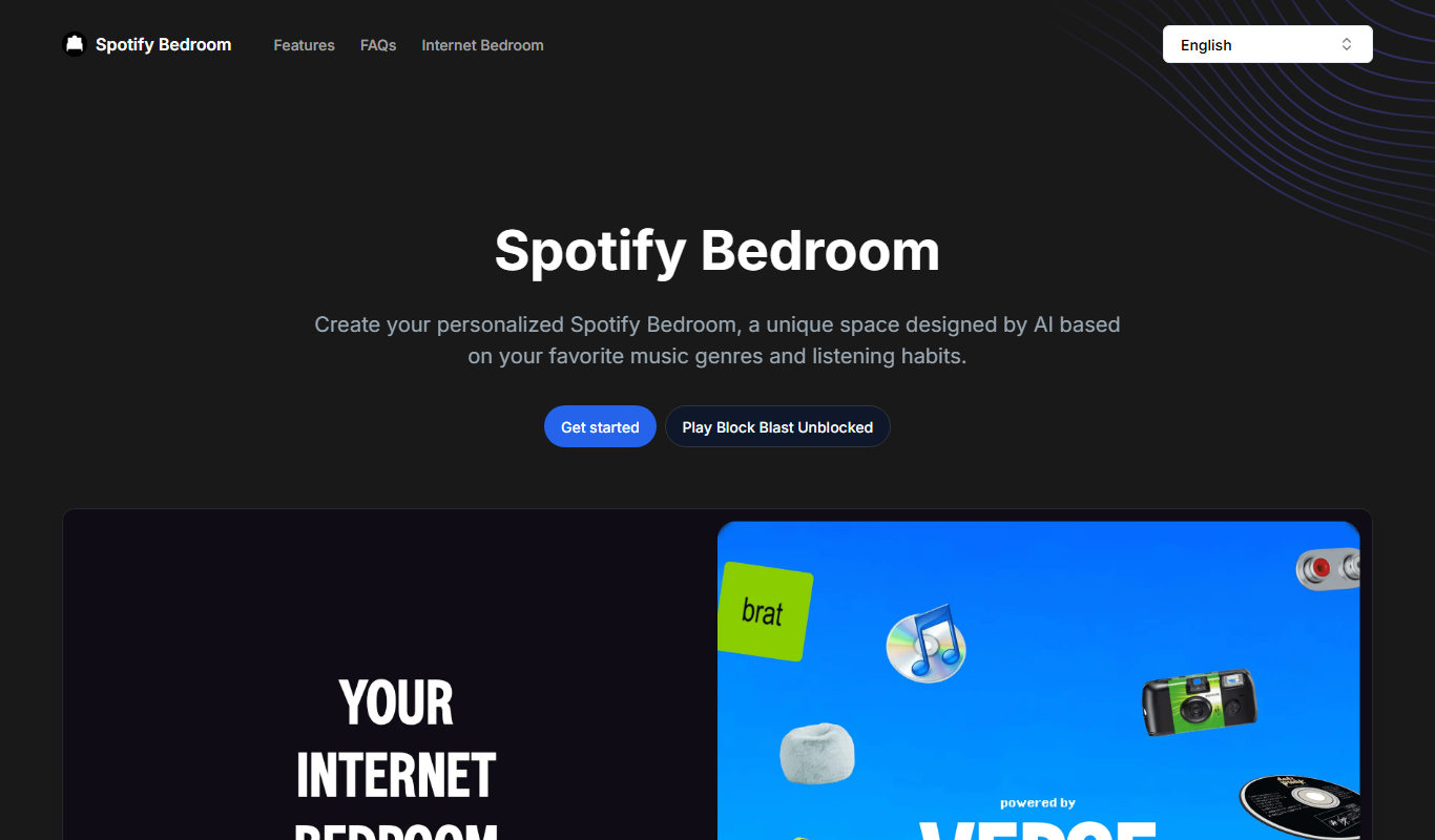 Spotify Bedroom app screenshot
