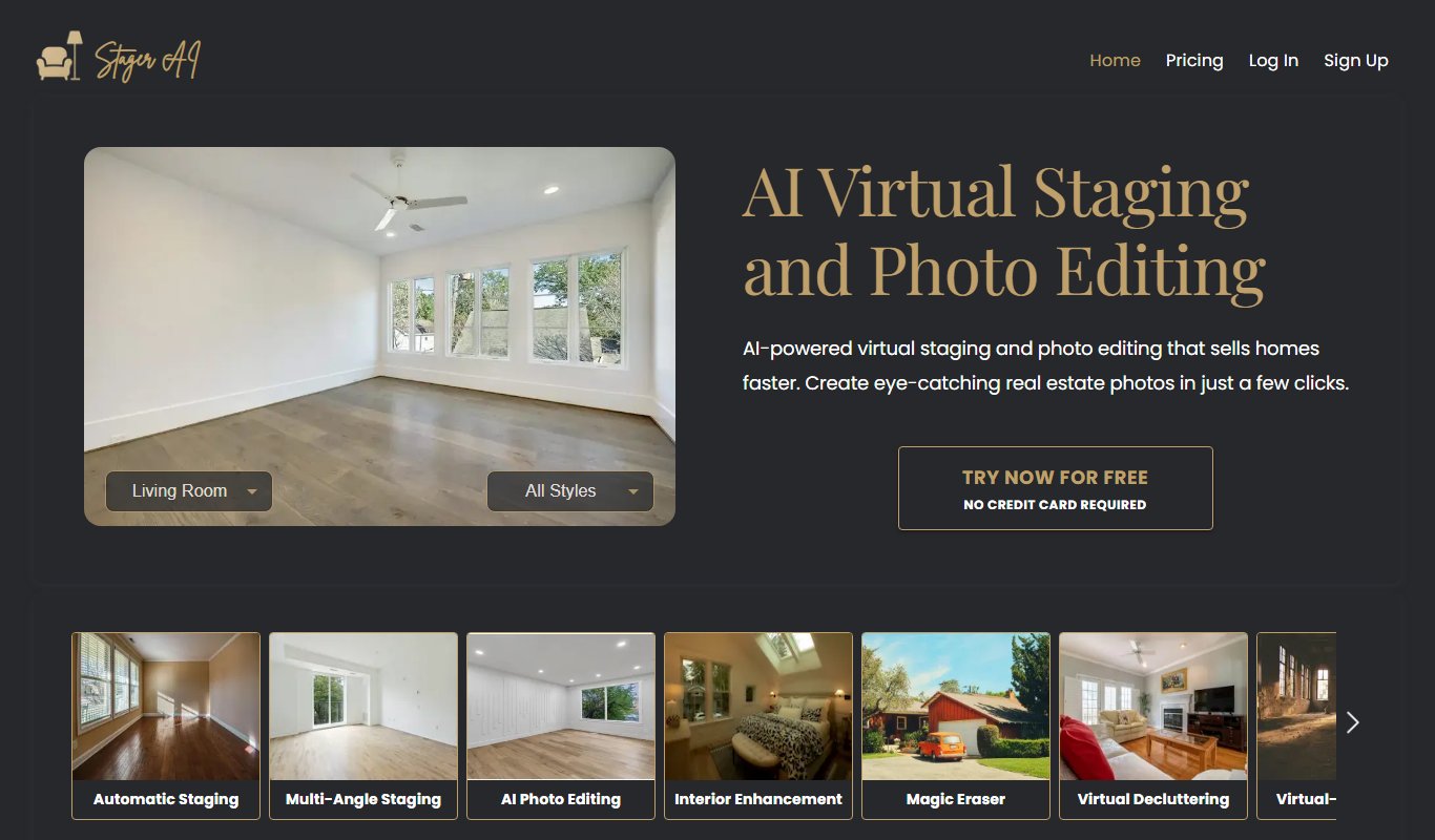 Stager AI app screenshot