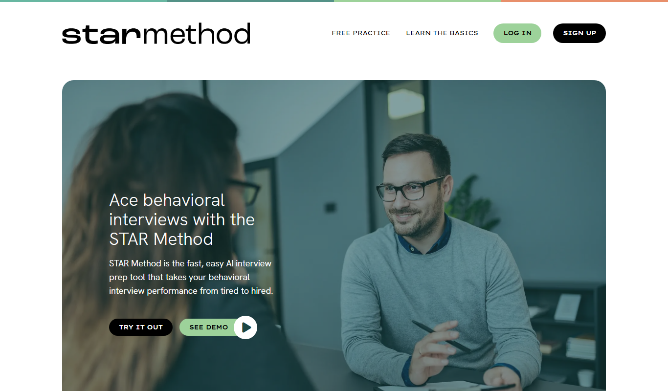 Screenshot of the STAR Method Coach interface