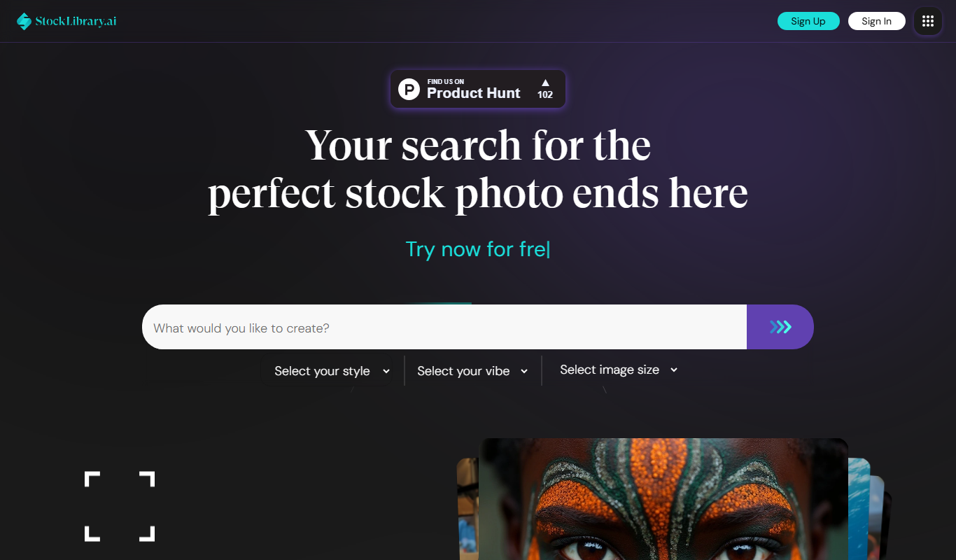 StockLibrary.ai app screenshot