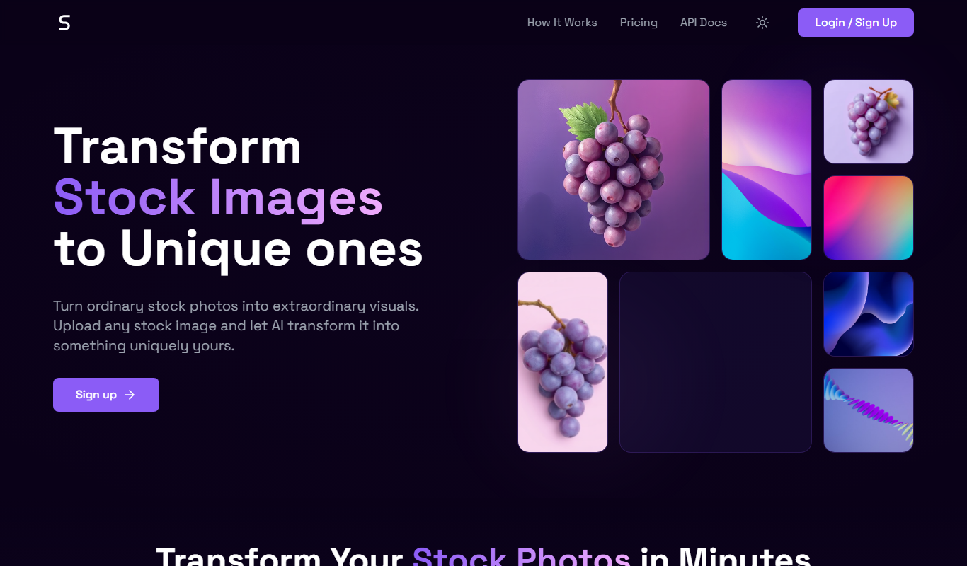 StockPhoto app screenshot