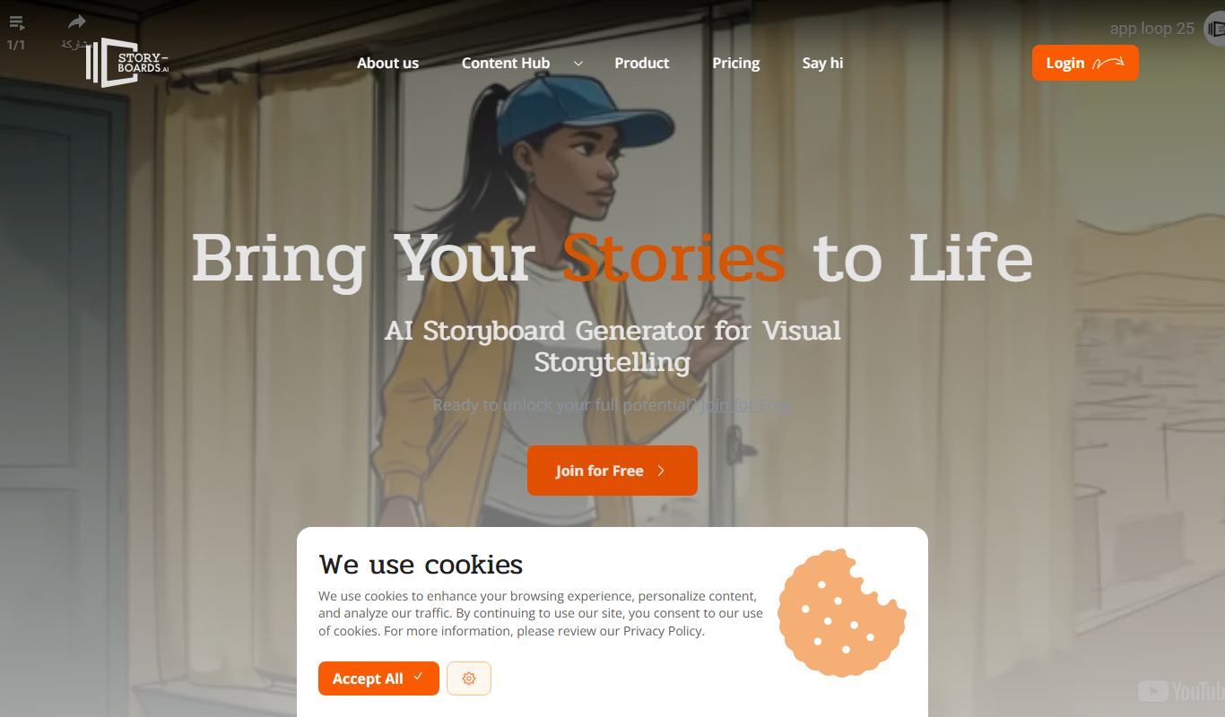 story-boards.ai app screenshot