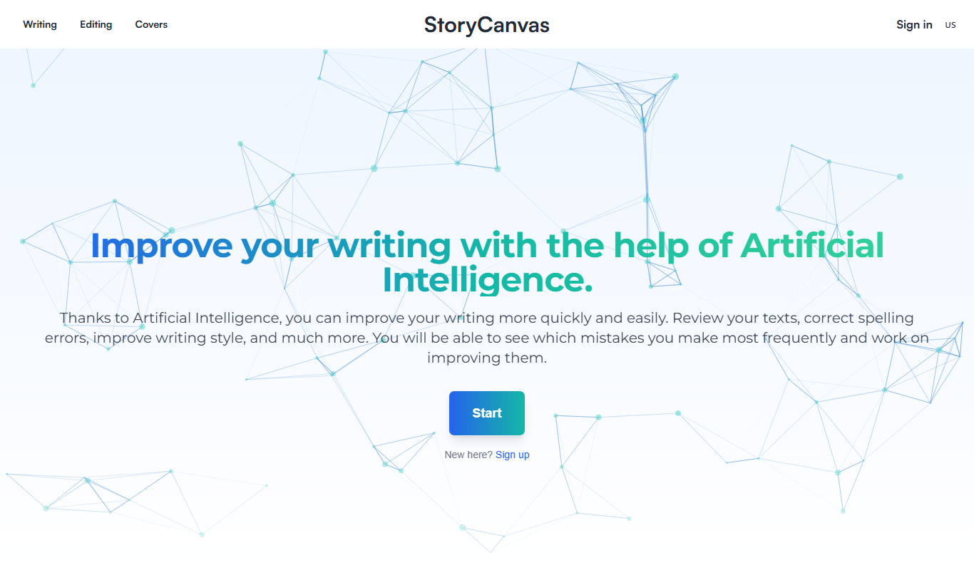 StoryCanvas app screenshot