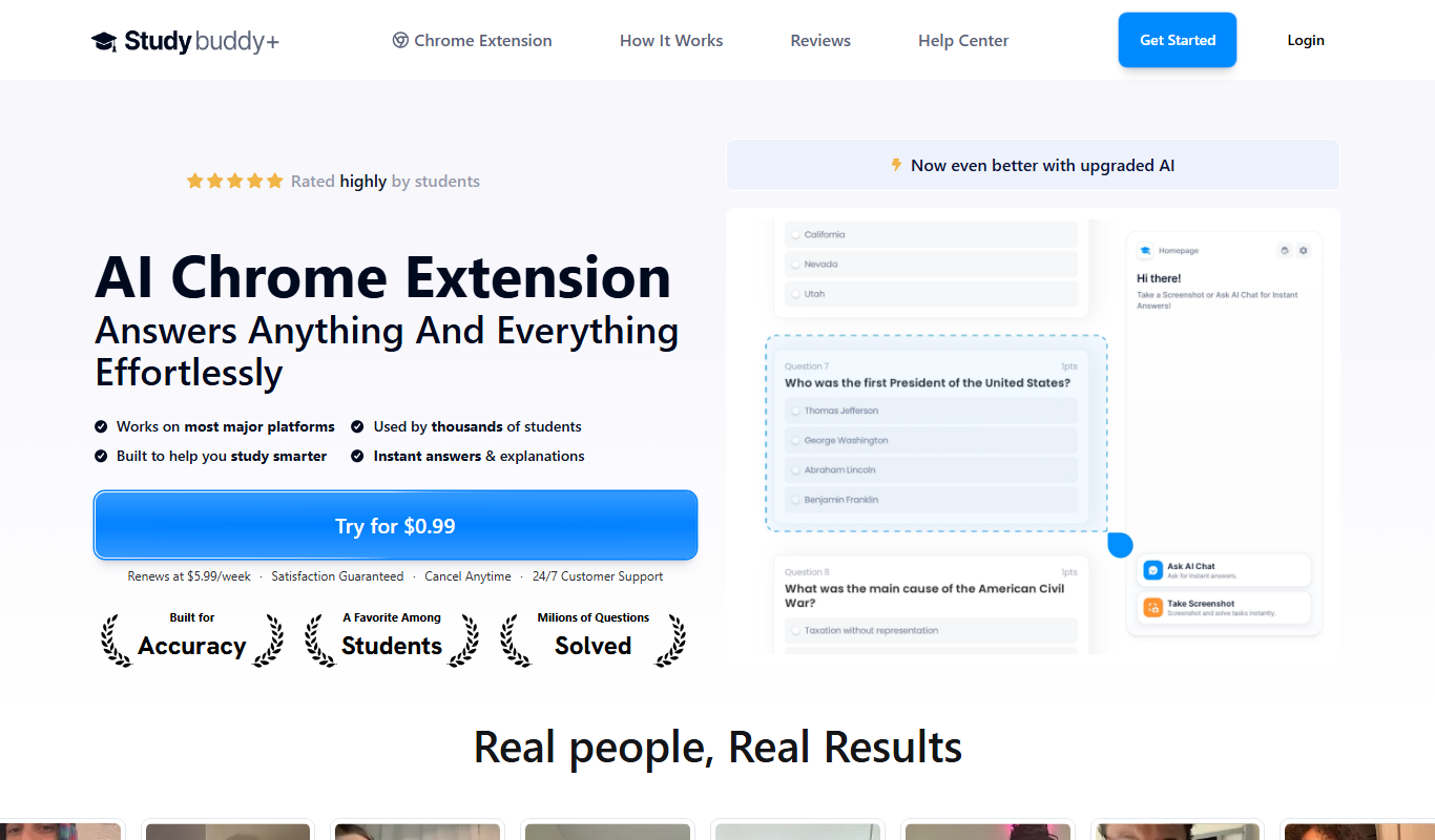 Study Buddy app screenshot