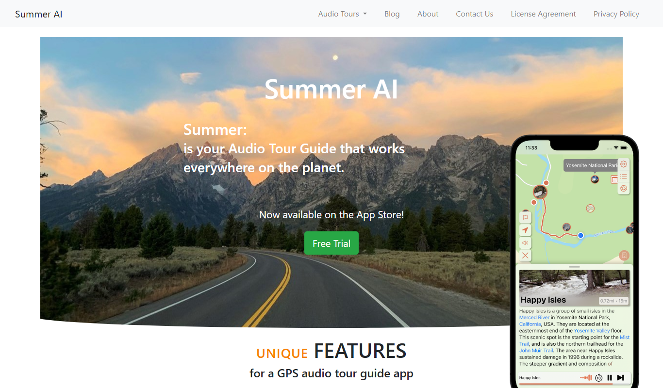 Summer AI app screenshot