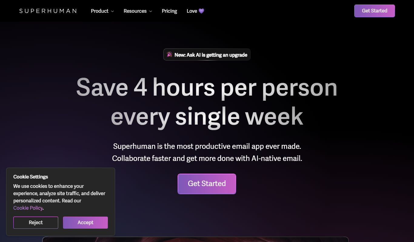 Superhuman app screenshot