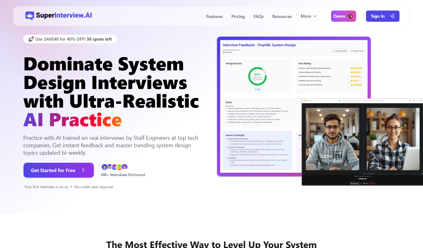 SuperInterview AI app screenshot