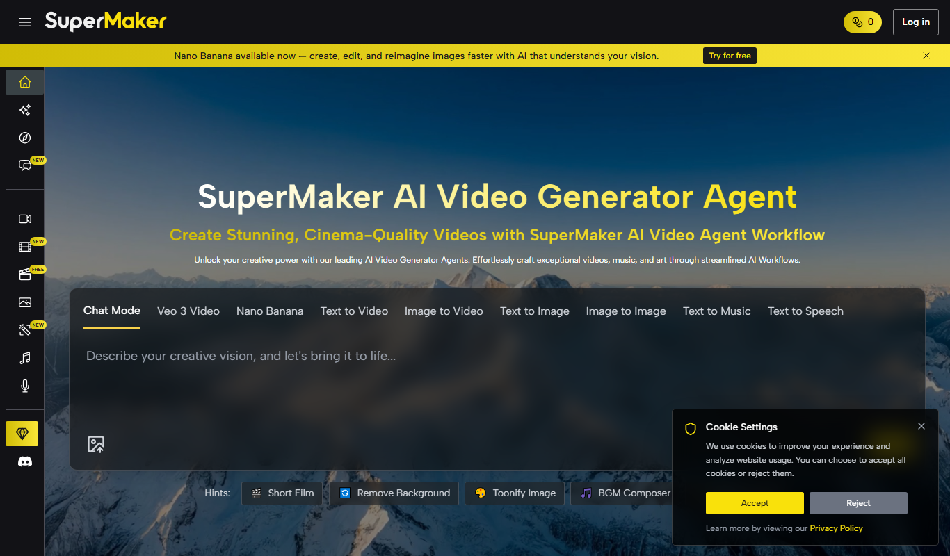 SuperMaker AI Video Generator app screenshot