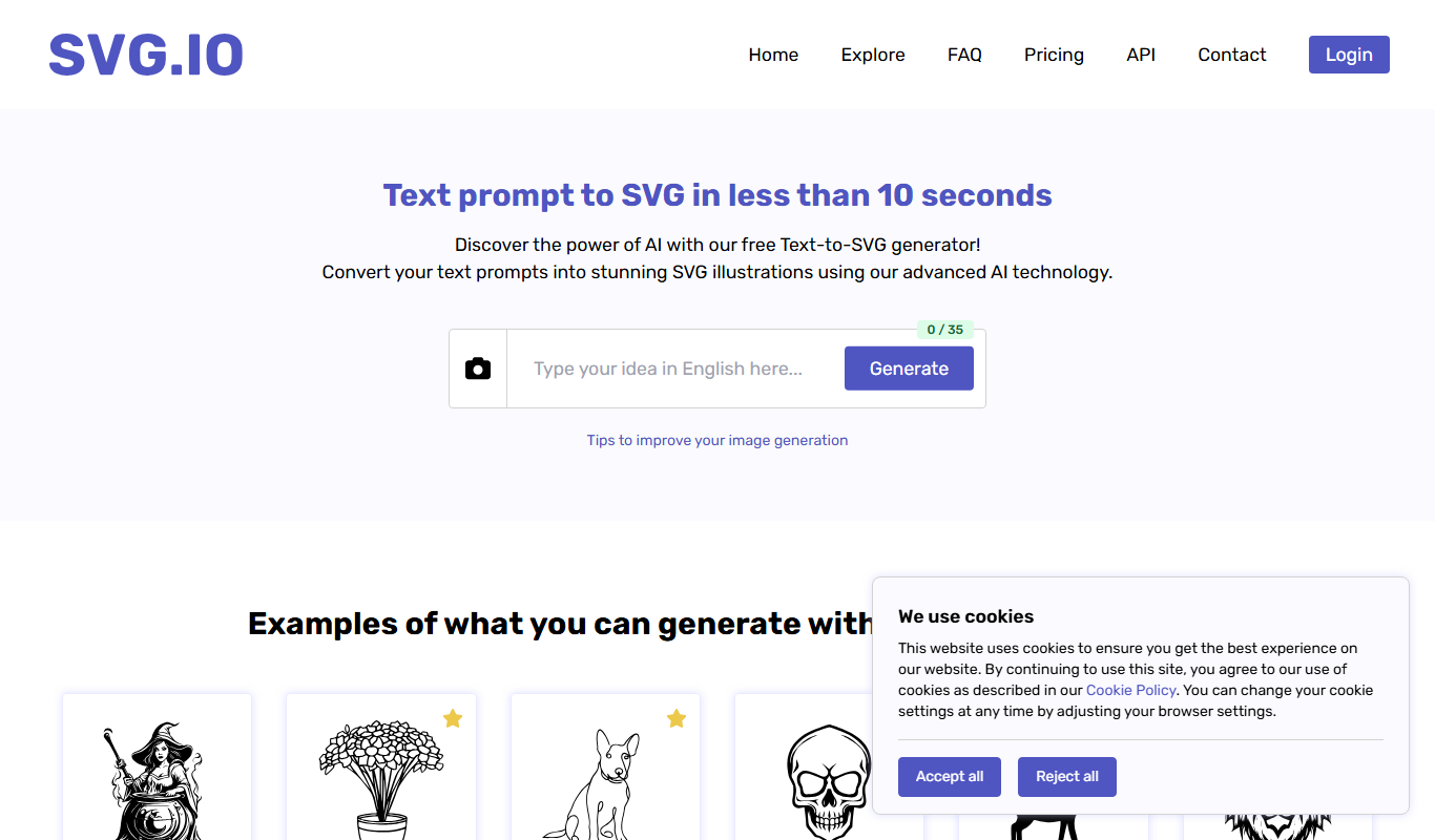SVG.io app screenshot