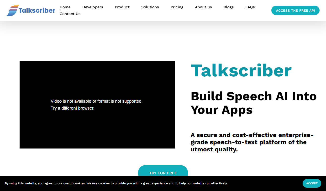 Talkscriber app screenshot