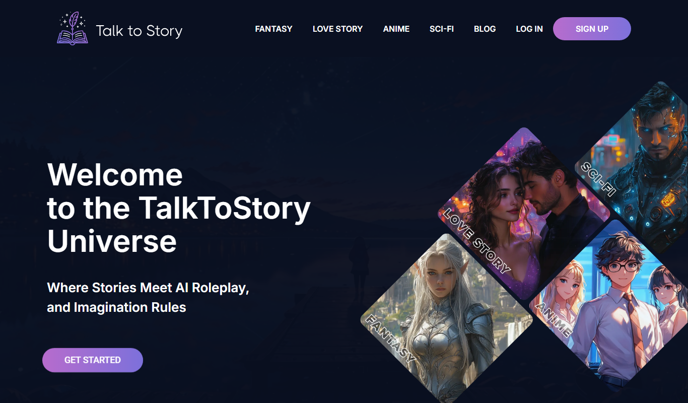 TalkToStory AI app screenshot