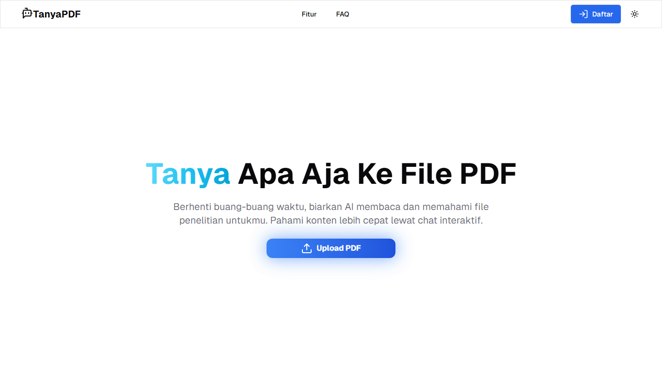 Screenshot of the TanyaPDF interface