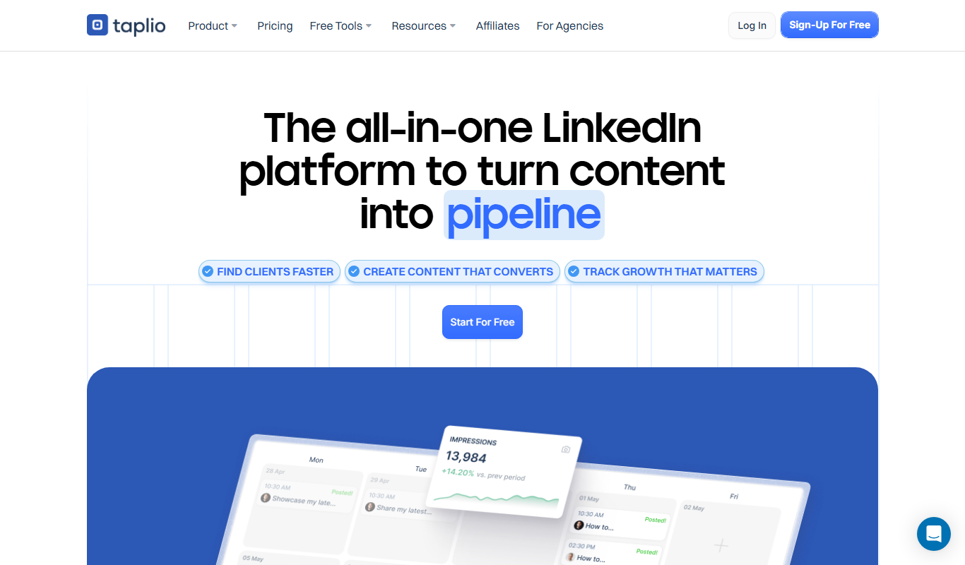 Taplio app screenshot