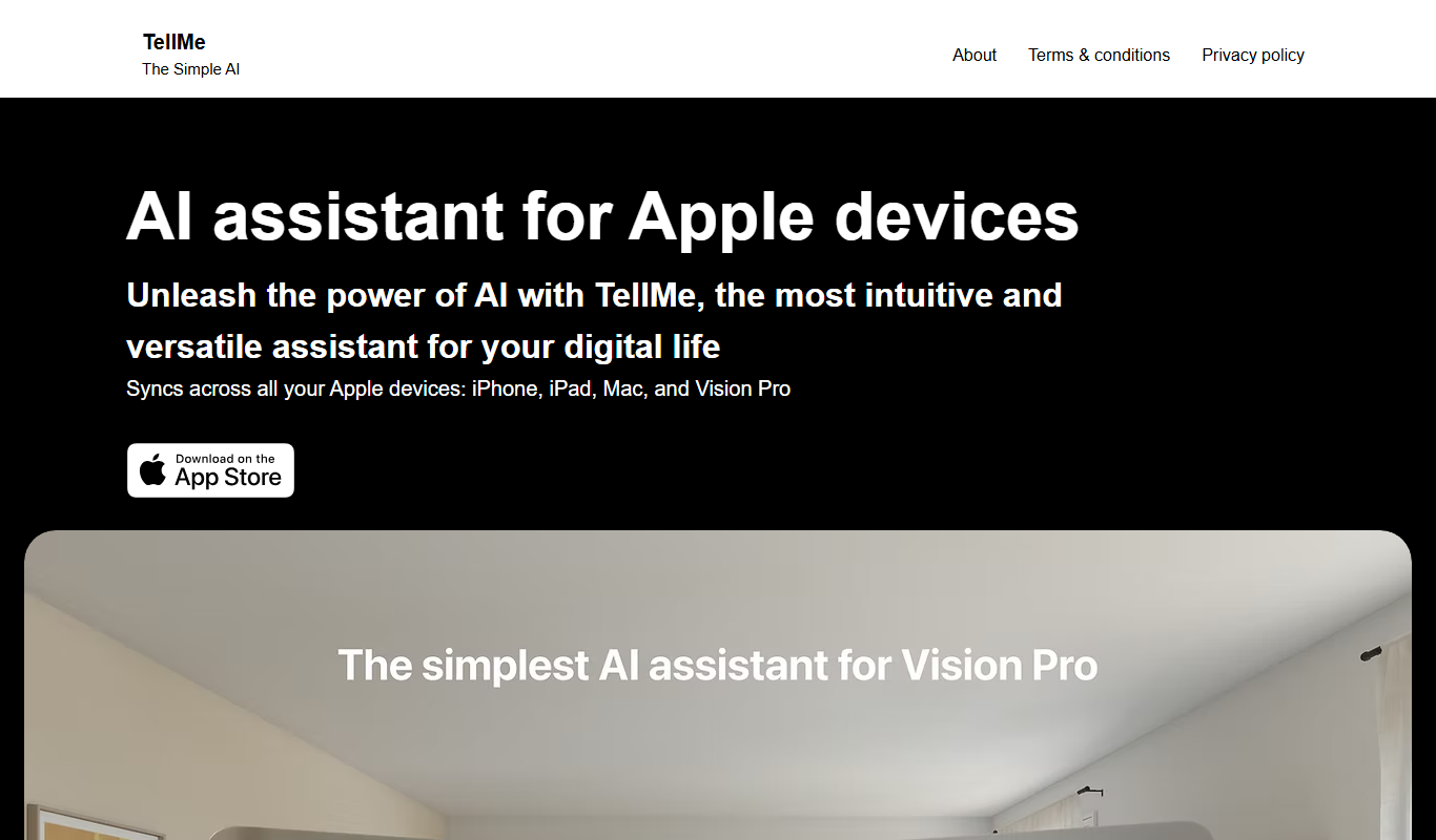 TellMe app screenshot