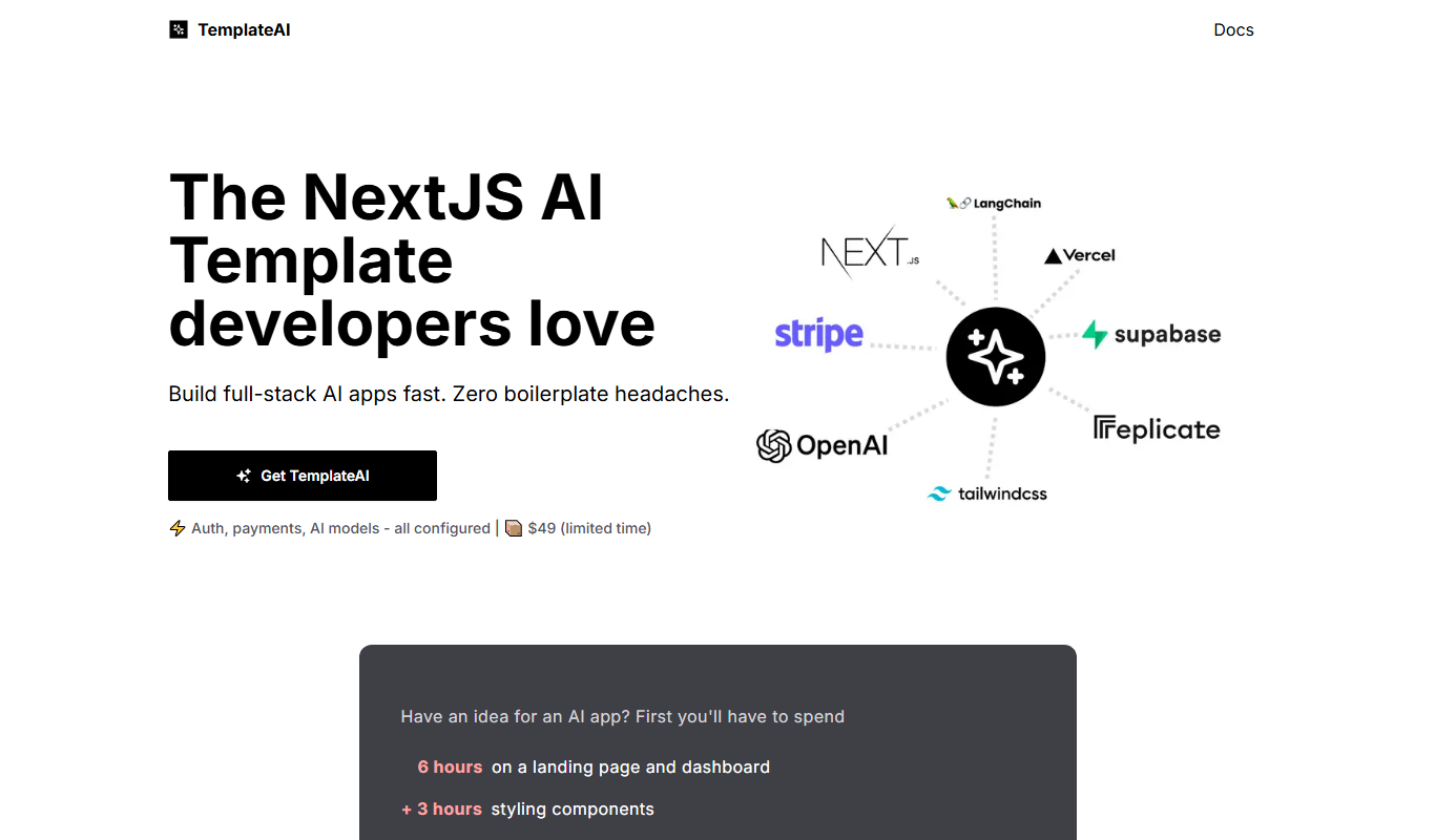 TemplateAI app screenshot