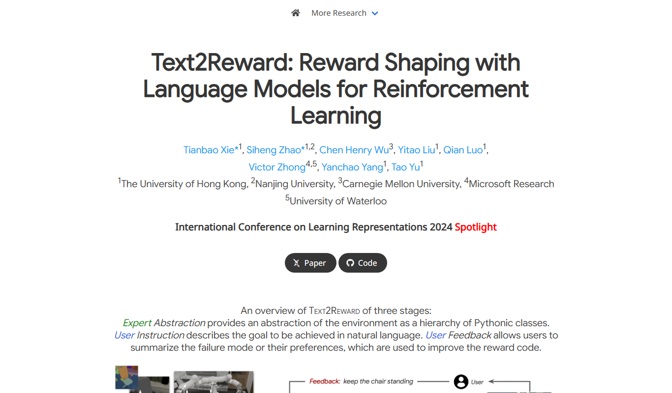 Text-to-Reward app screenshot