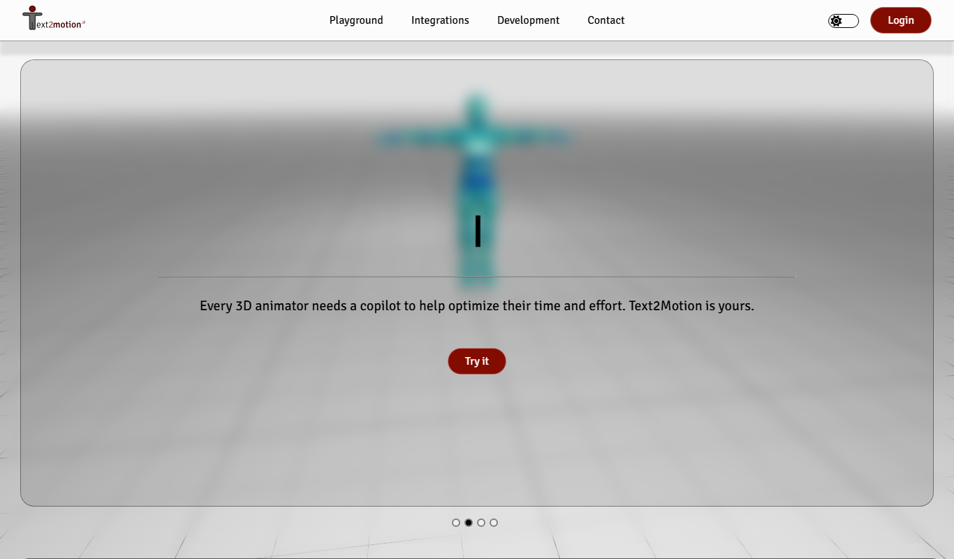Text2Motion.ai app screenshot